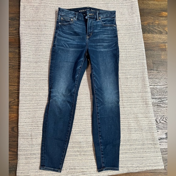 American Eagle AE Lu(X)e Curvy High Waisted Jegging | Size 4 Short |Indigo Abyss - Picture 1 of 4